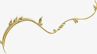 金色叶子装饰，淘宝素材，树枝配免抠