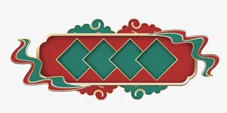 中国风个性标题框免抠装饰边框元素