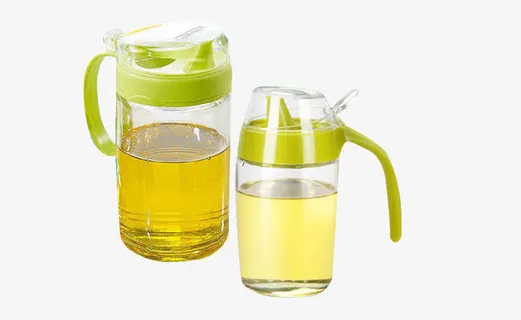 玻璃防漏油壶油罐素材免抠