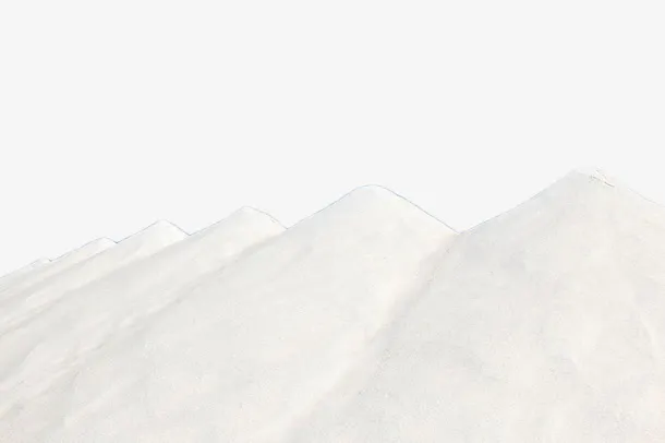 白色盐山免抠