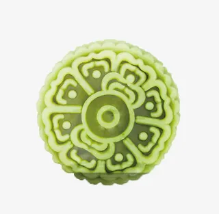 中秋月饼绿色素材免抠