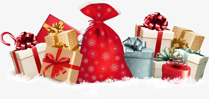 圣诞节各式圣诞礼物免抠