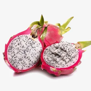 切开的白色火龙果免抠装饰生活用品元素