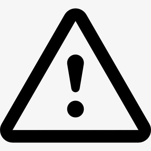 注意感叹三角信号图标免抠