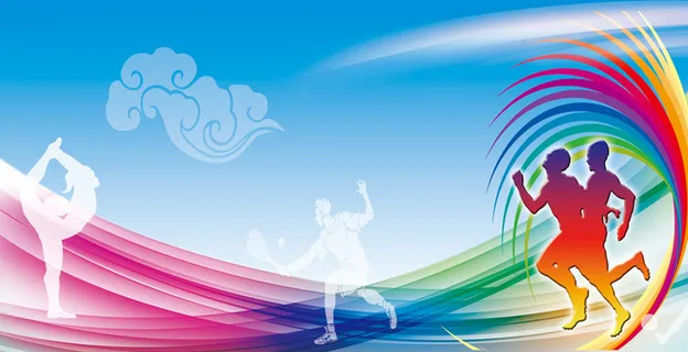 运动会海报背景高清