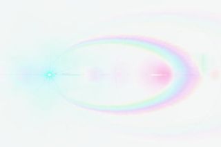 蓝色清新光晕效果元素免抠