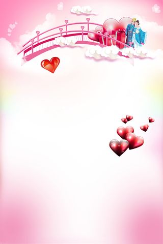 七夕宣传海报背景高清