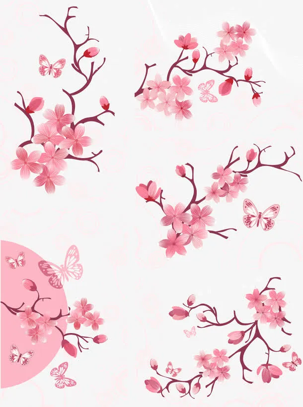 樱花朵朵免抠