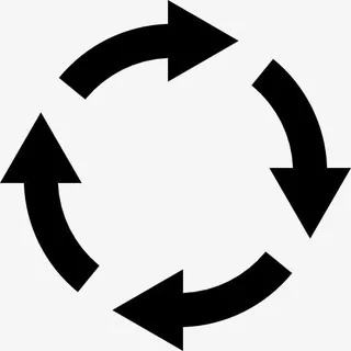 旋转箭头圈图标免抠