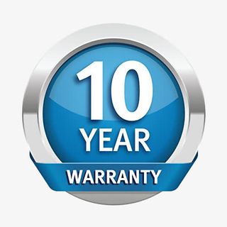 简约蓝色圆形10年质保图标设计免抠