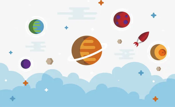 美丽的太空免抠