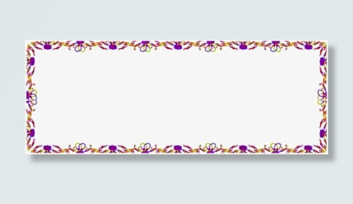 底纹花朵边框免抠