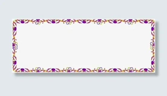 底纹花朵边框免抠