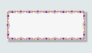 底纹花朵边框免抠