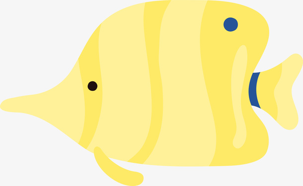 夏日珊瑚鱼热带鱼沙滩免抠