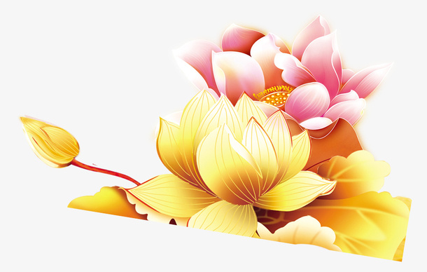 中秋莲花免抠