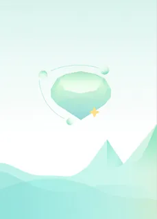 蓝色扁平H5背景高清