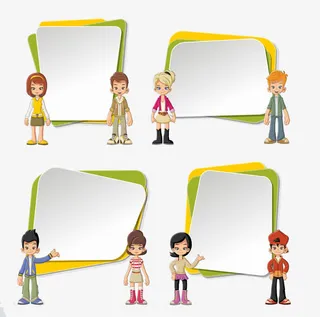 卡通对话框合集免抠