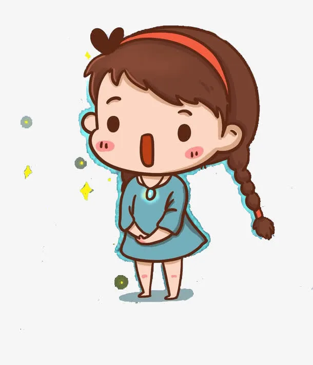 卡通Q版贴纸小人免抠
