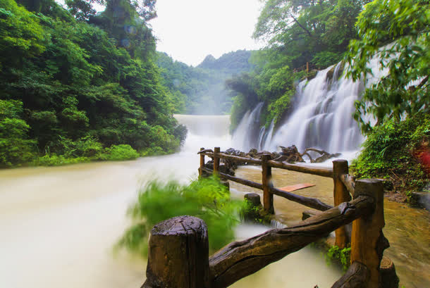 荔波小七孔景色免抠