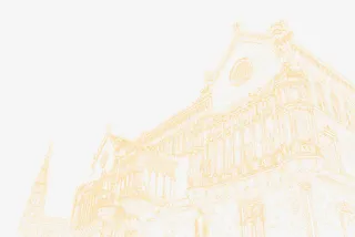 西班牙教堂金色免抠