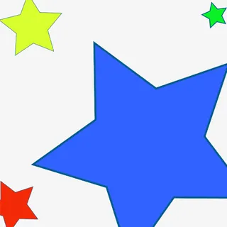 多个五角星配件免抠