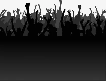 人群样式逆光大作战免抠