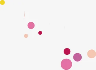 彩色动感圆形免抠