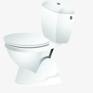 矢量洗澡马桶免抠