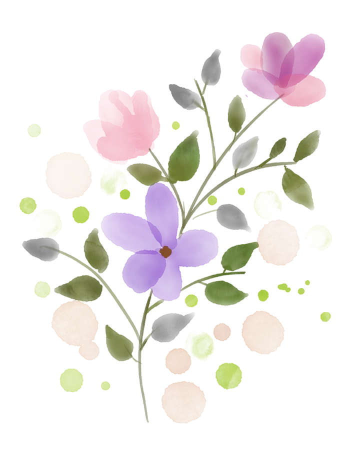 插画免扣小花高清