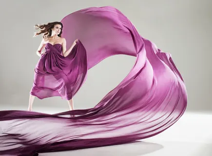 彩色长裙风情万种免抠