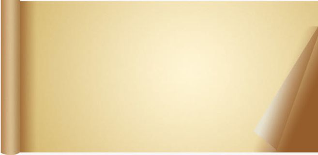 卷起的古典纸张免抠