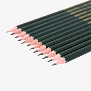 一排2B铅笔免抠