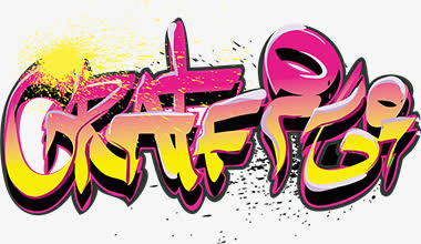 手绘韩式字母渐变免抠