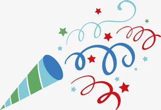 三角万花筒卡通图免抠