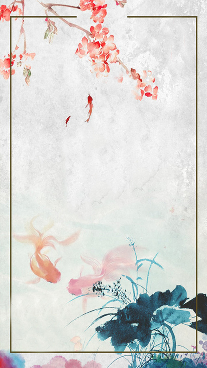中国风水墨风245节气H5背景素材高清