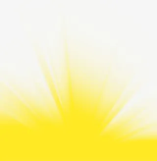 黄色光效放射形式免抠