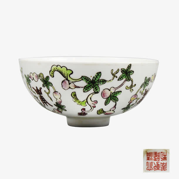 大清乾隆年制款薄胎小碗免抠