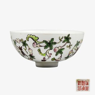 大清乾隆年制款薄胎小碗免抠