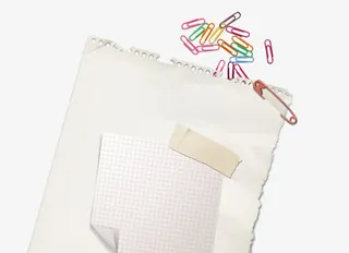 文具纸张回形针免抠