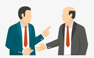 矢量卡通扁平化商业交谈办公png免抠