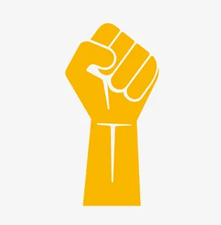 卡通简笔画手绘努力加油拳头装饰免抠