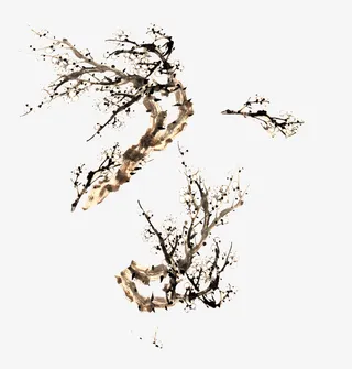 梅花花枝元素免抠