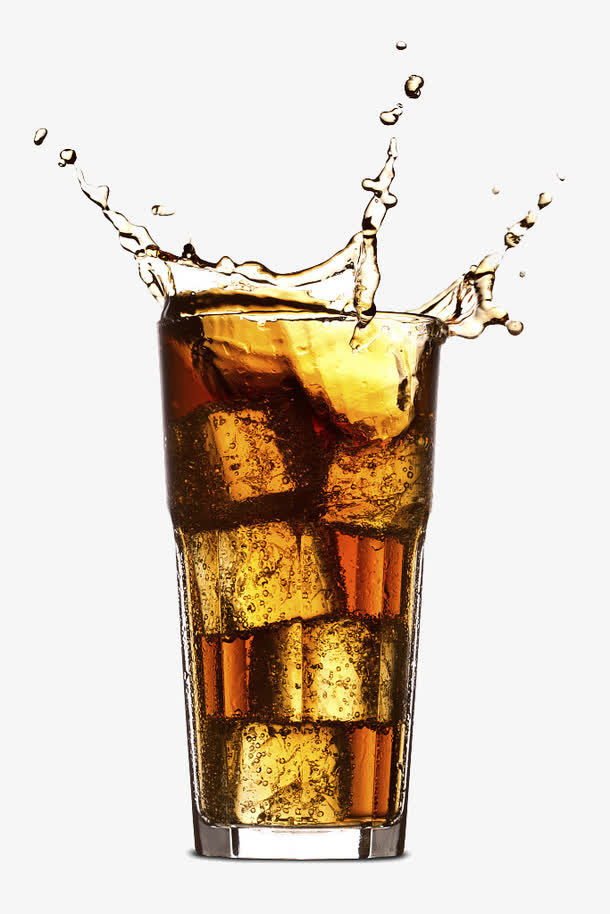 加冰可乐气泡飞溅免抠