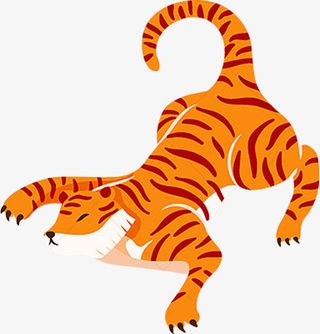 可可爱爱大老虎免抠