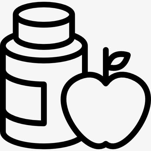 体操运动员的饮食与自然补充苹果图标免抠