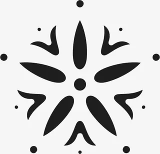 角花底纹花型对称平面图形免抠