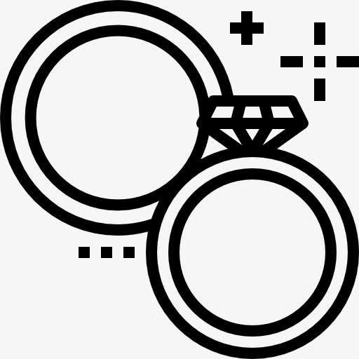 结婚戒指图标免抠