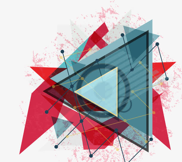 几何炫彩背景装饰矢量图