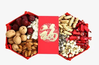 春节小吃和红包素材免抠